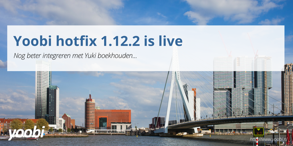 Yoobi hotfixes 1.12.2 en 1.12.3 zijn uitgebracht